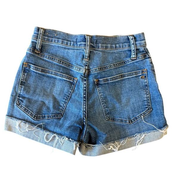 MADEWELL High Rise Denim Shorts Women size 23 - Picture 2 of 8